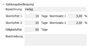 Zahlungsbedingung hinzufügen